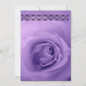 Invitation Rose NOIR D'ARGENT PURPLE (Dos)
