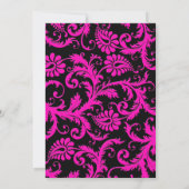 Invitation rose, noire, et 30ème d'anniversaire (Dos)