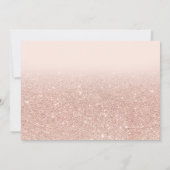 Invitation Rose or cadre blush ombre photo graduation (Dos)