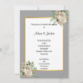 INVITATION ROSE OR GRIS EUCALYPTUS MARIAGE BLANC 2 (Devant)