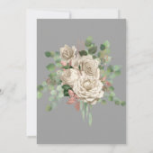 INVITATION ROSE OR GRIS EUCALYPTUS MARIAGE BLANC 2 (Dos)