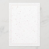 Invitation Rose Or rose argent Mariage Coquillages métallique (Dos)