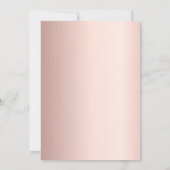 Invitation Rose or rose florale dentelle 50e anniversaire (Dos)