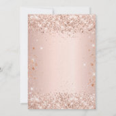 Invitation Rose or rose pâle luxe anniversaire (Dos)