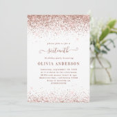 Invitation Rose or scintille parties scintillant scintille  1 (Debout devant)