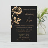 Invitation Rose or simple (Debout devant)