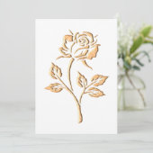 Invitation Rose or simple (Debout devant)