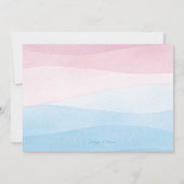 Invitation Rose ou bleu moderne Balloon pop genre révéler (Dos)