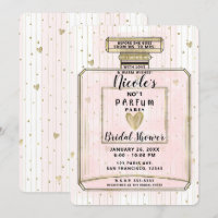 Rose Pâle & Or Paris Parfum Enterrement de Vie de