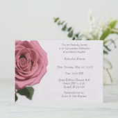 Invitation Rose pâle Quinceañera (Debout devant)