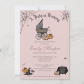 Invitation Rose pâle Un bébé brasse du Baby shower (Devant)