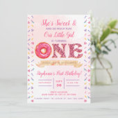 Invitation Rose, Parties scintillant, Anniversaire des beigne (Debout devant)