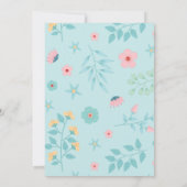 Invitation Rose Parties scintillant d'or de Unicor (Dos)