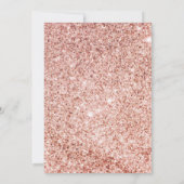 Invitation Rose Parties scintillant or acier gris marbre Mari (Dos)