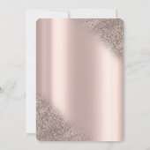 Invitation Rose Parties scintillant or Bokeh robe Quinceañera (Dos)