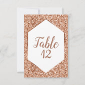 Invitation Rose Parties scintillant Or Confetti Glam Réceptio (Devant)