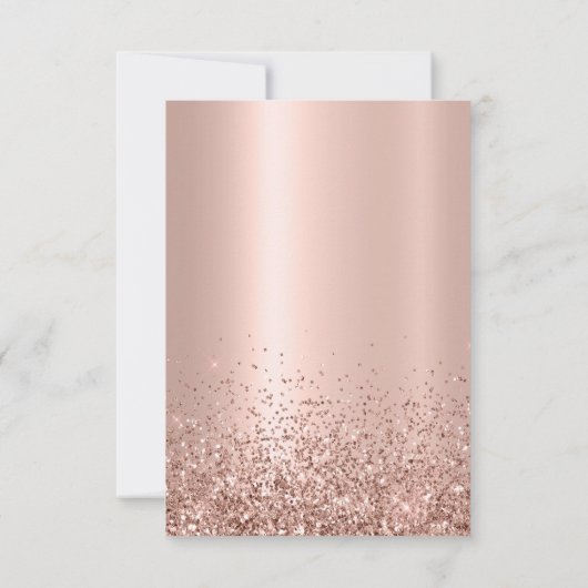 Invitation Rose Parties scintillant or Foil Balloon Sweet 16e (Dos)