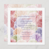 Invitation Rose Pastel (Devant / Derrière)