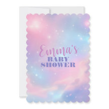 Rose pastel éthéré bleu galaxie cosmique étoilée