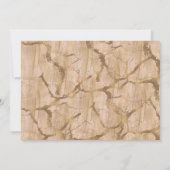 Invitation Rose Peachy Gold rose Bourgogne Fête des mariées R (Dos)