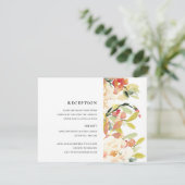 INVITATION ROSE PÊCHE SUBTIL BLUSH A L'AQUARELLE FLORA RÉCEPT (Debout devant)