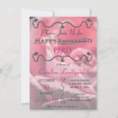 Invitation Rose photo pour Happy Retirement Party (Devant)