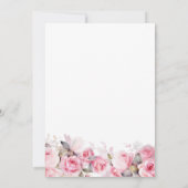 Invitation Rose Pink Floral Bridal Shower (Dos)