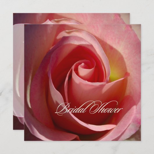 Invitation Rose PixDezines, rose (Devant / Derrière)