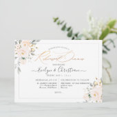 Invitation Rose PixDezines Watercolor Blush (Debout devant)
