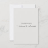 Invitation Rose poudré bleu géométrique élégant réponse de ma (Dos)