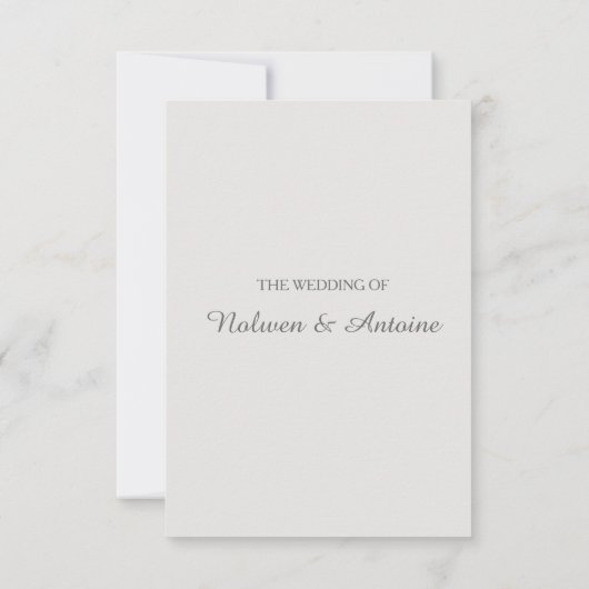 Invitation Rose poudré bleu géométrique élégant réponse de ma (Dos)