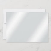 Invitation Rose pour le 25e Anniversaire (Dos)