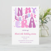 Invitation rose pour mon anniversaire à l'ère de l (Debout devant)
