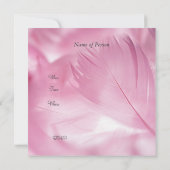 Invitation rose pour Sweet 16 (Dos)