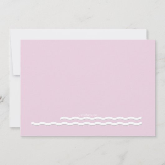 Invitation rose première communion (Dos)