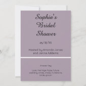 Invitation Rose Quartz Mot nuptial Jeu (Dos)