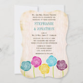 Invitation Rose Ranunculus Mint Rose moderne mariage Invitati (Devant)
