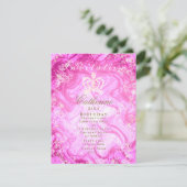 Invitation rose rayonnante de la Couronne (Debout devant)