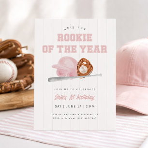 Invitation Rose Recrue de l'Année Baseball Premier Anniversai