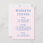 Invitation Rose Rétro Dernier Swing Avant La Bague Tennis Bac (Dos)