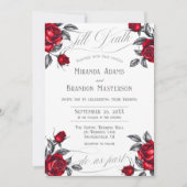 Invitation Rose romantique simple et élégant Mariage floral (Devant)