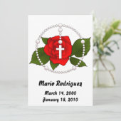 Invitation Rose Rosary (Debout devant)