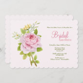 Invitation Rose rose (Devant / Derrière)