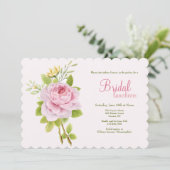 Invitation Rose rose (Debout devant)