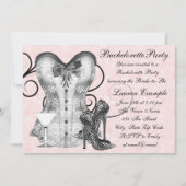 Invitation Rose rose Corse Martini rose Bachelorette (Devant)