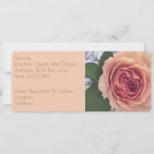 Invitation Rose Rose Et Corail (Dos)