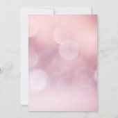 Invitation Rose rose et Teacup | Thé de Fête des mariées (Dos)