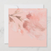 Invitation Rose rose Floral Aquarelle Mariage chrétien (Dos)