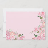 Invitation Rose Rose Floral Or Tiara Butterfly Quinceanera (Dos)