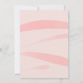 Invitation Rose rose florale rayures 60e anniversaire (Dos)